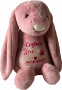 Зайчик Miniville JUMBO пудровый именная игрушка