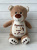 Мишка бежевый Stuffies именная игрушка