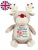 Олень бежевый Cubbies именная игрушка